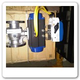 Sanitary butterfly valve with actuator