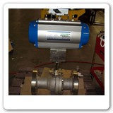 Class 600# ball valve with actuator