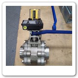 Manual ball valve with limit switch