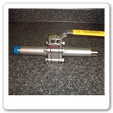 Ball valve with extended butt weld ends