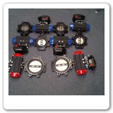 Sure seal butterfly valve with actuator and explosion proof limit switch