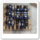 3 piece SS ball valve with actuator and limit switch